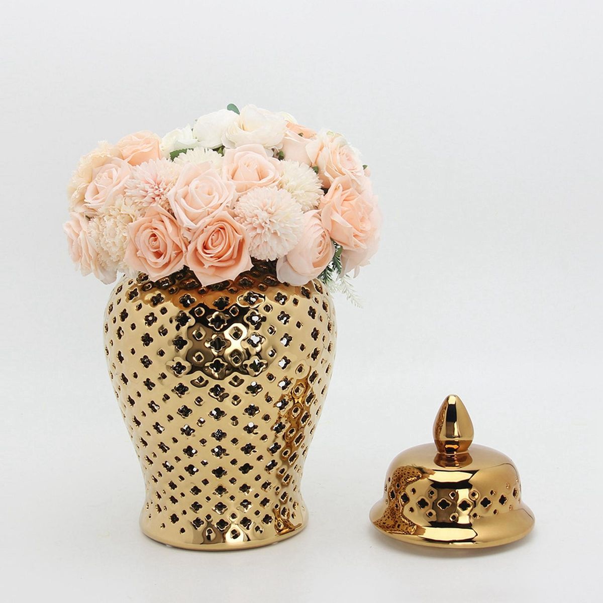 Ginger Jar Handicraft Oriental With Lid Decorative For Parties Kitchen