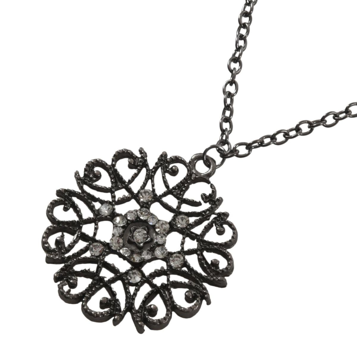 Fashion Women's Hollow Flower Shinning Rhine Long
