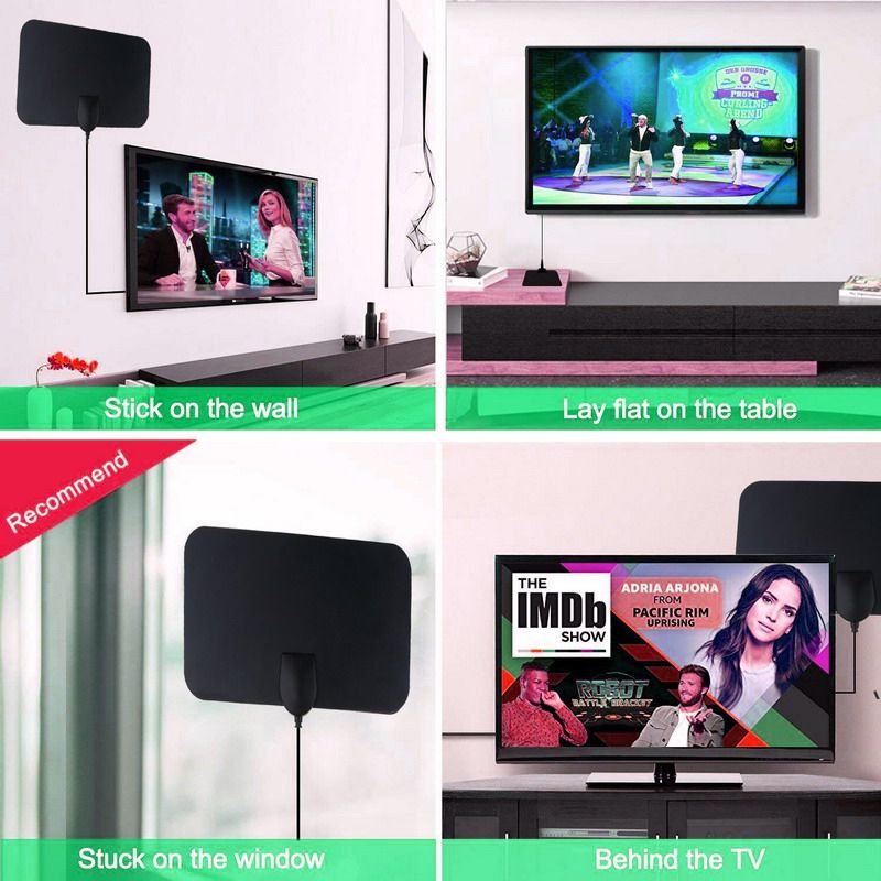 Design 4K 25DB High Gain HD TV DTV Box Digital TV Antenna