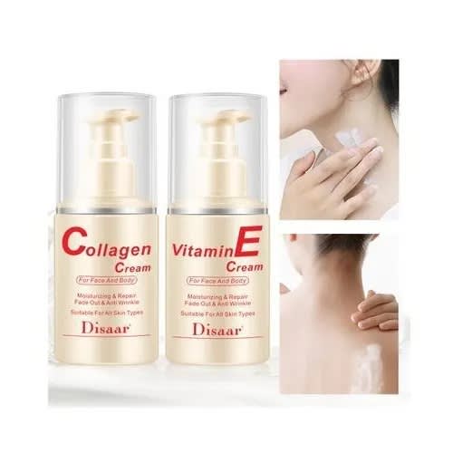 Disaar Collagen Face Cream And Disaar Vitamin E Moisturizer - 100ml Each