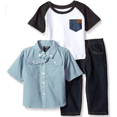 Boys Short Sleeve, T-shirt And Pant Set