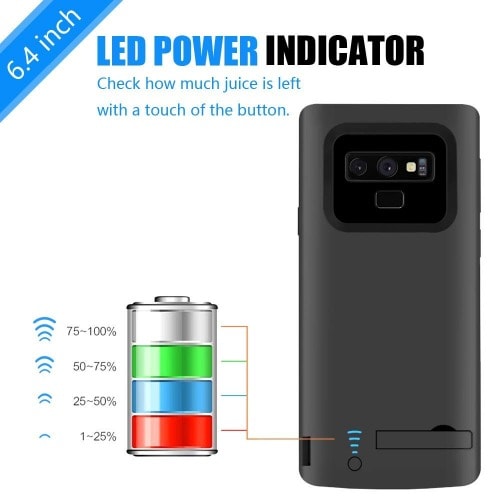 Battery Case, 5000mah Rechargeable Charging Case For Samsung Galaxy Note 9