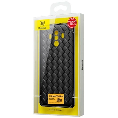Huawei Mate 10pro Weaving Back Case - Black