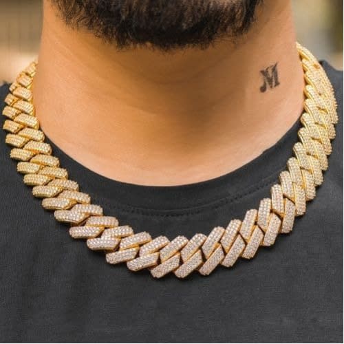 Prong Cuban Link Choker - Gold