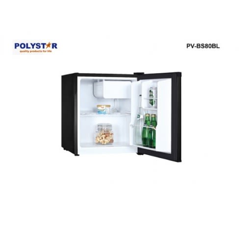 30L Single Door Bed Side Refrigerator With Key Lock - Black