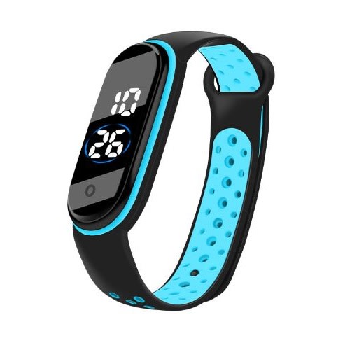 Unisex Two Strap Colour Led Digital Watch