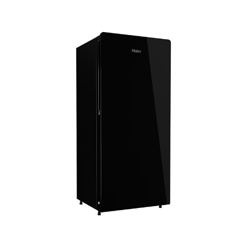 192L Single Door Refrigerator - Glossy Black