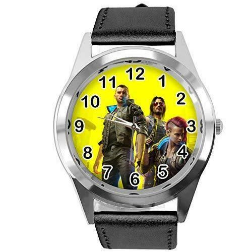 Taport - Leather Round Watch - Black