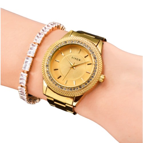 Unisex Gold Wristwatch - Gold