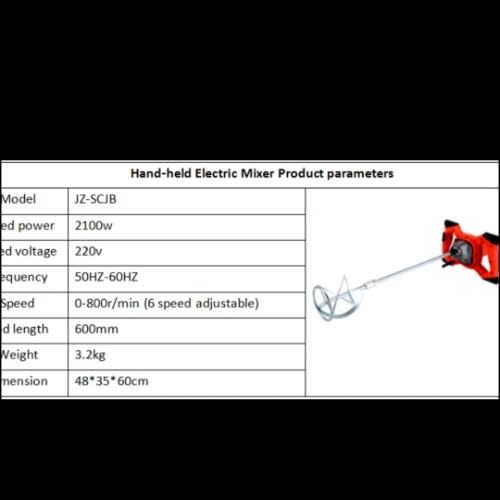 High Power Grand Industrial Mixer - 2100watts