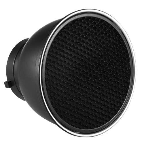 Ad-r6 Standard Reflector Bowens Mount With Honeycomb Grid For Studio Flash Photography