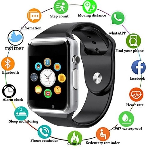 A1 Smart Watch With Sim & Memory Card Slot