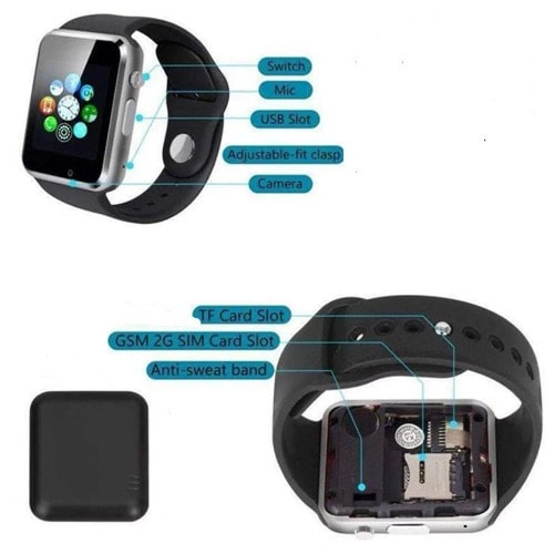 A1 Smart Watch With Sim & Memory Card Slot