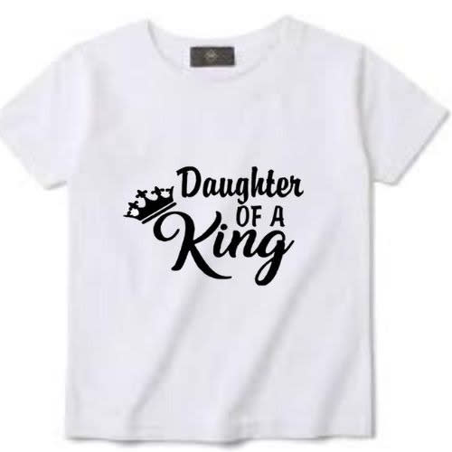 Kids Children T-shirt For Girls - Daughter Of A King White