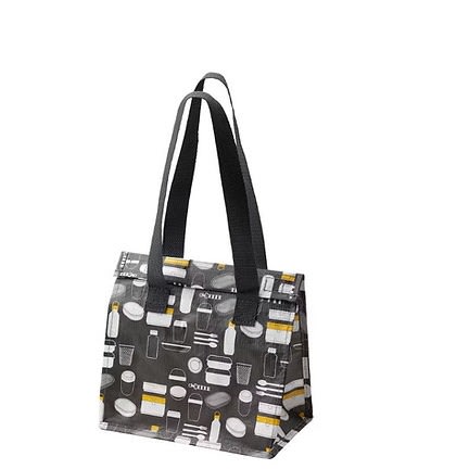 Fladdrig Lunch Bag - Patterned Grey