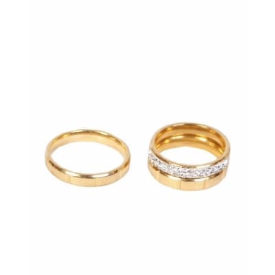 Wedding Ring Set - Gold