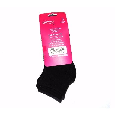 Girls School Socks - 5 Pieces - Black