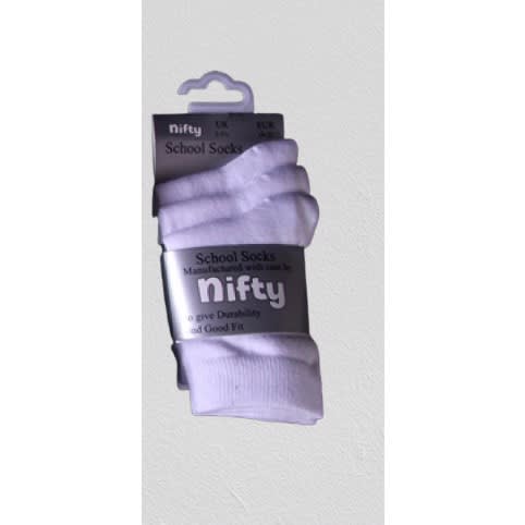 3 Pairs White Ankle Socks