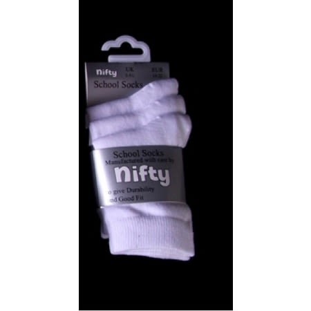 3 Pairs White Ankle Socks