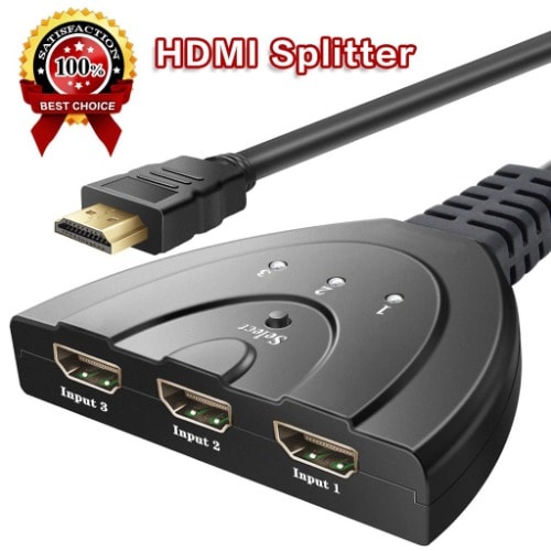 HDMI Switcher Selector Cable - 3 Hdmi Female Input X 1 Hdmi Male Output