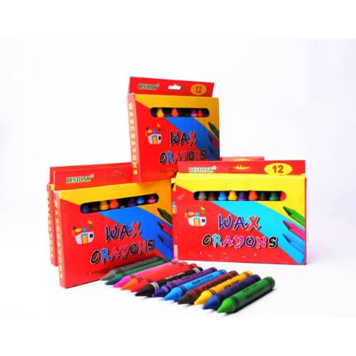 Wax Colourful Crayon For Kids 12pcs