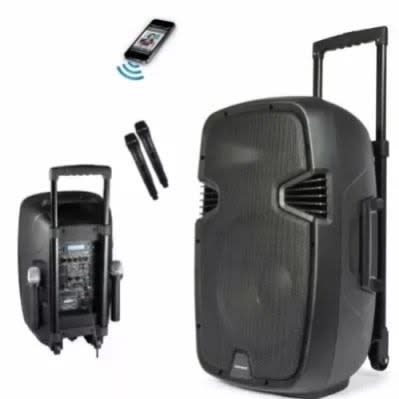 Rechargeable Pa System With Amplifier +2 Microphones