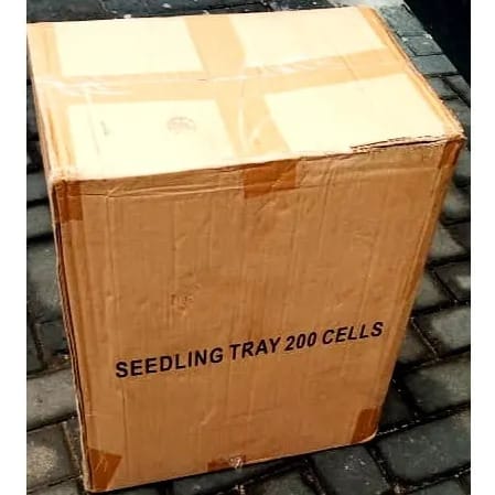 Seedling Tray - 200 Holes Or Cells - 2 Cartons - 200 Pieces