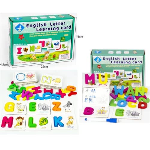 English Letters Learning Alphabet Cards