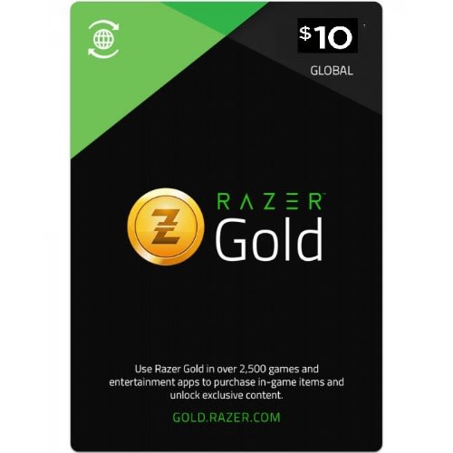 Razer Gold Gift Card 10$ USD Global