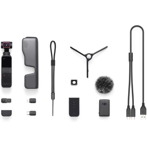 Pocket 2 Creator Combo - 3 Axis Gimbal Stabilizer With 4k Camera, 1/1.7” Cmos, 64mp Photo