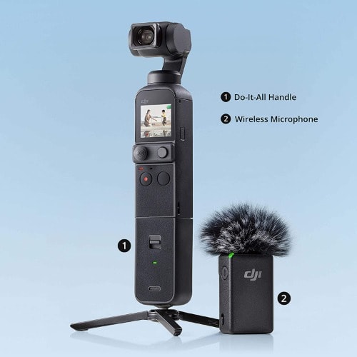 Pocket 2 Creator Combo - 3 Axis Gimbal Stabilizer With 4k Camera, 1/1.7” Cmos, 64mp Photo