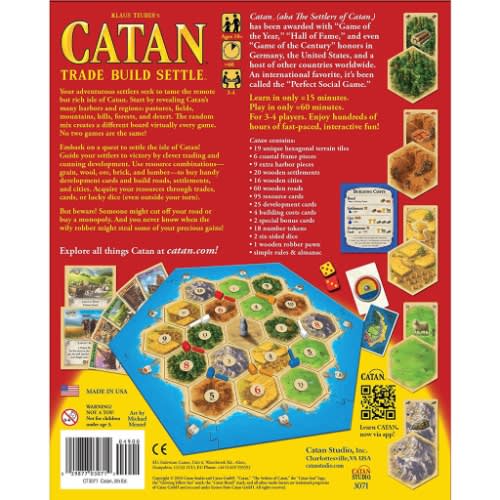 Catan Trade Build Settled Board Game