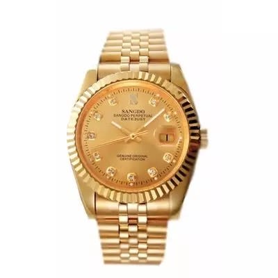 Men's Dial Watch - Gold Tone