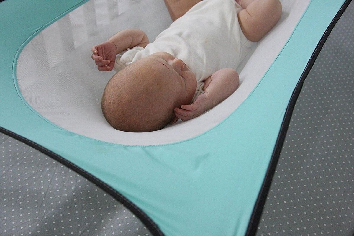 Infant Baby Hammock Newborn Kid Sleeping Bed Safe Detachable Baby Cot Crib Swing Elastic Adjustable Net buumpers In the Crib
