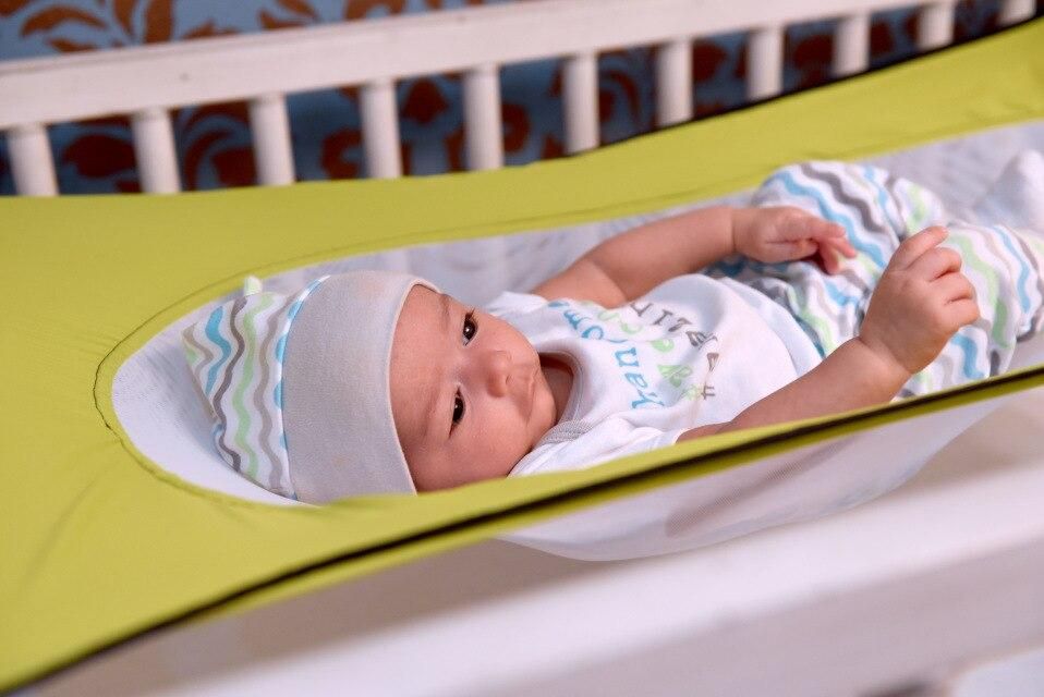 Infant Baby Hammock Newborn Kid Sleeping Bed Safe Detachable Baby Cot Crib Swing Elastic Adjustable Net buumpers In the Crib