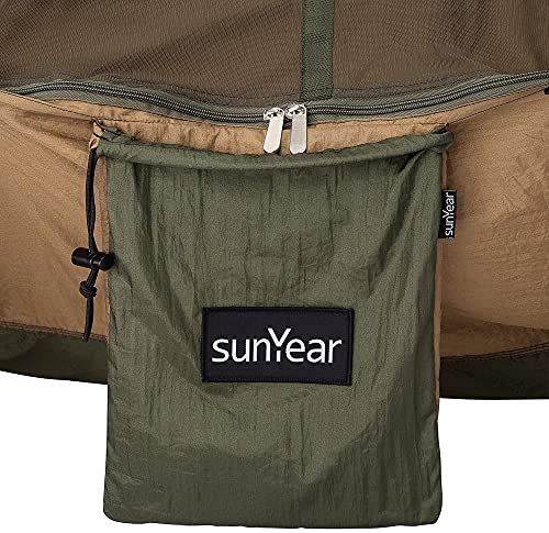 Sunyear Single  Double Camping Hammock With Net Portable Out