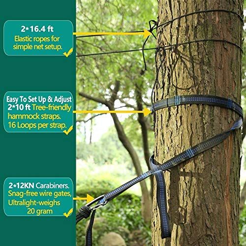 Sunyear Single  Double Camping Hammock With Net Portable Out