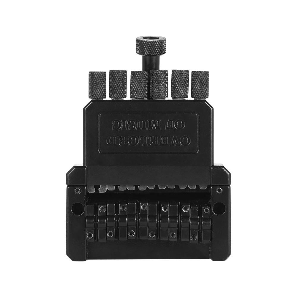 6-string Electric Guitar Tremolo Tailpiece Bridge System for Headless Guitar Part Black