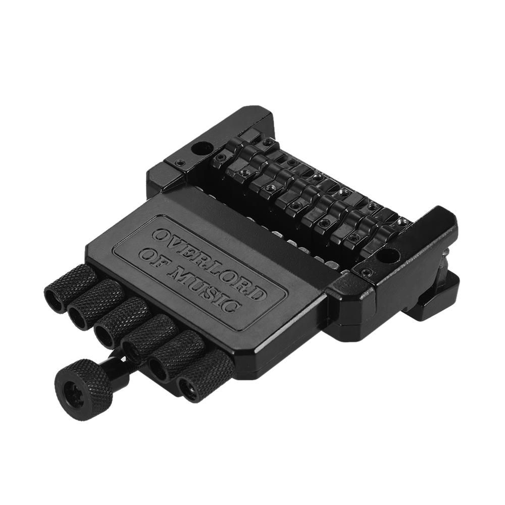 6-string Electric Guitar Tremolo Tailpiece Bridge System for Headless Guitar Part Black