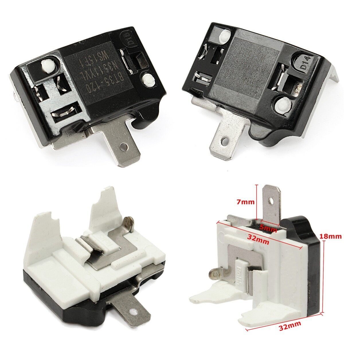 4pcs R600A Refrigerator Freezer Compressor Overload Protector Overload & Start