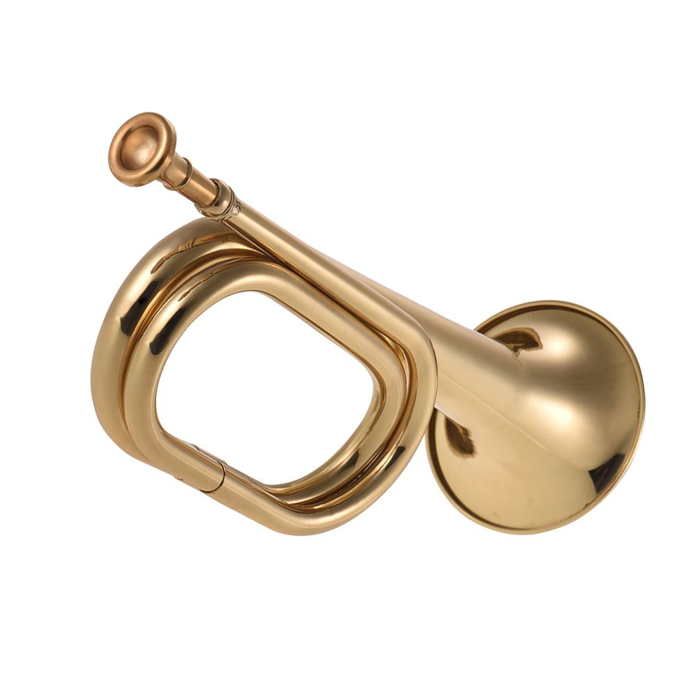 B Flat Bugle Call Trumpet Brass Cavalry Horn With
