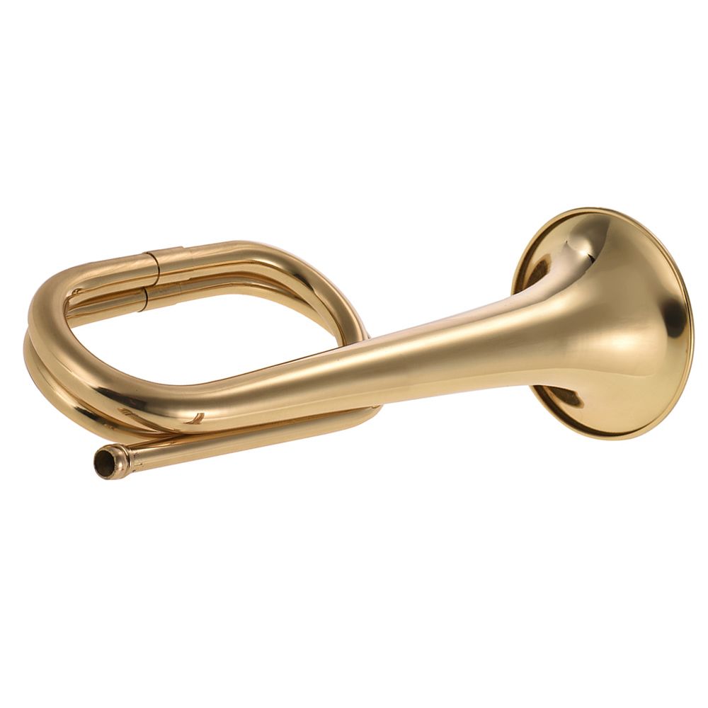 B Flat Bugle Call Trumpet Brass Cavalry Horn With