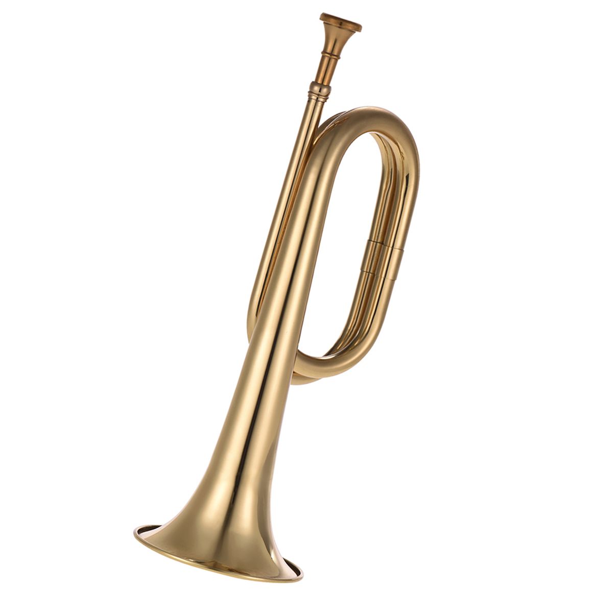 B Flat Bugle Call Trumpet Brass Cavalry Horn With