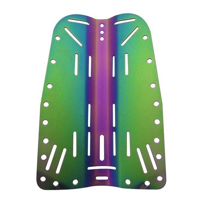 Lightweight Diving Back Plate Metal Diving Backplate Keep Diving Green