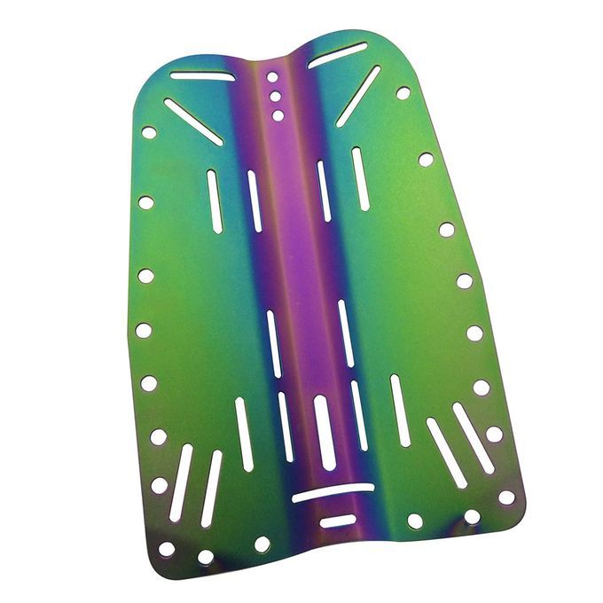 Lightweight Diving Back Plate Metal Diving Backplate Keep Diving Green