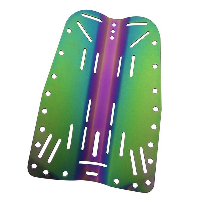 Lightweight Diving Back Plate Metal Diving Backplate Keep Diving Green