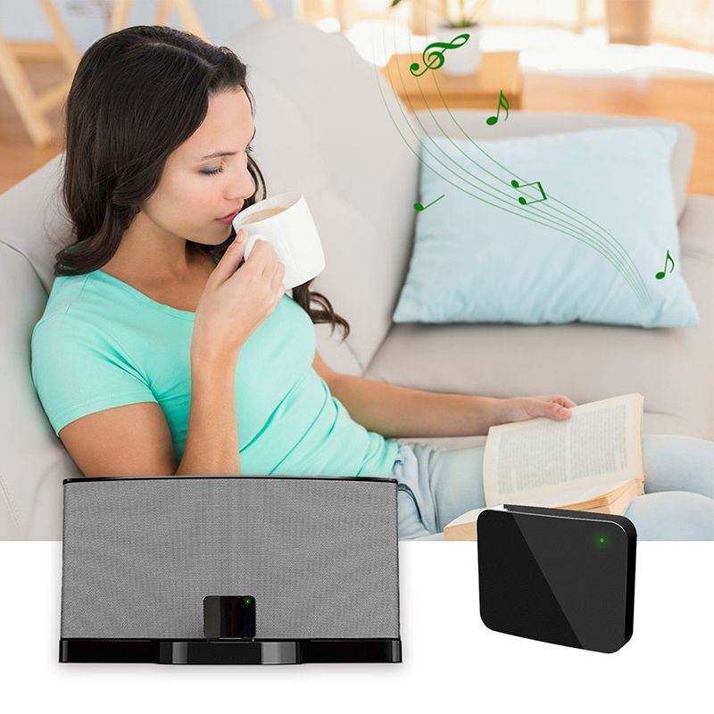 Bluetooth Music Receiver Wireless 30Pin Receiver Audio Adapter For IPod For IPhone 30 Pin Dock Docking Station Speaker Black