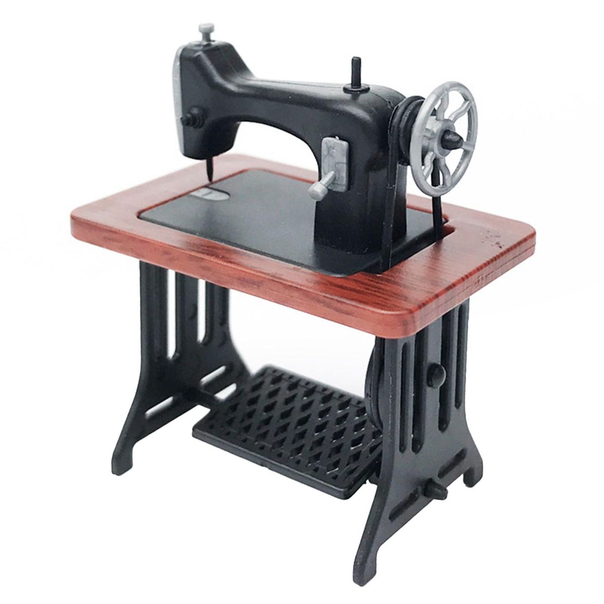 1/24 Doll House Miniature Furniture Sewing Machine Kids Dollhouse Decor Accessories for Dolls House Toys Yellow