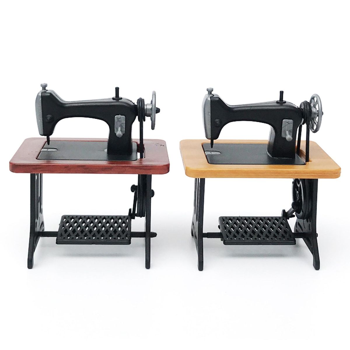 1/24 Doll House Miniature Furniture Sewing Machine Kids Dollhouse Decor Accessories for Dolls House Toys Yellow