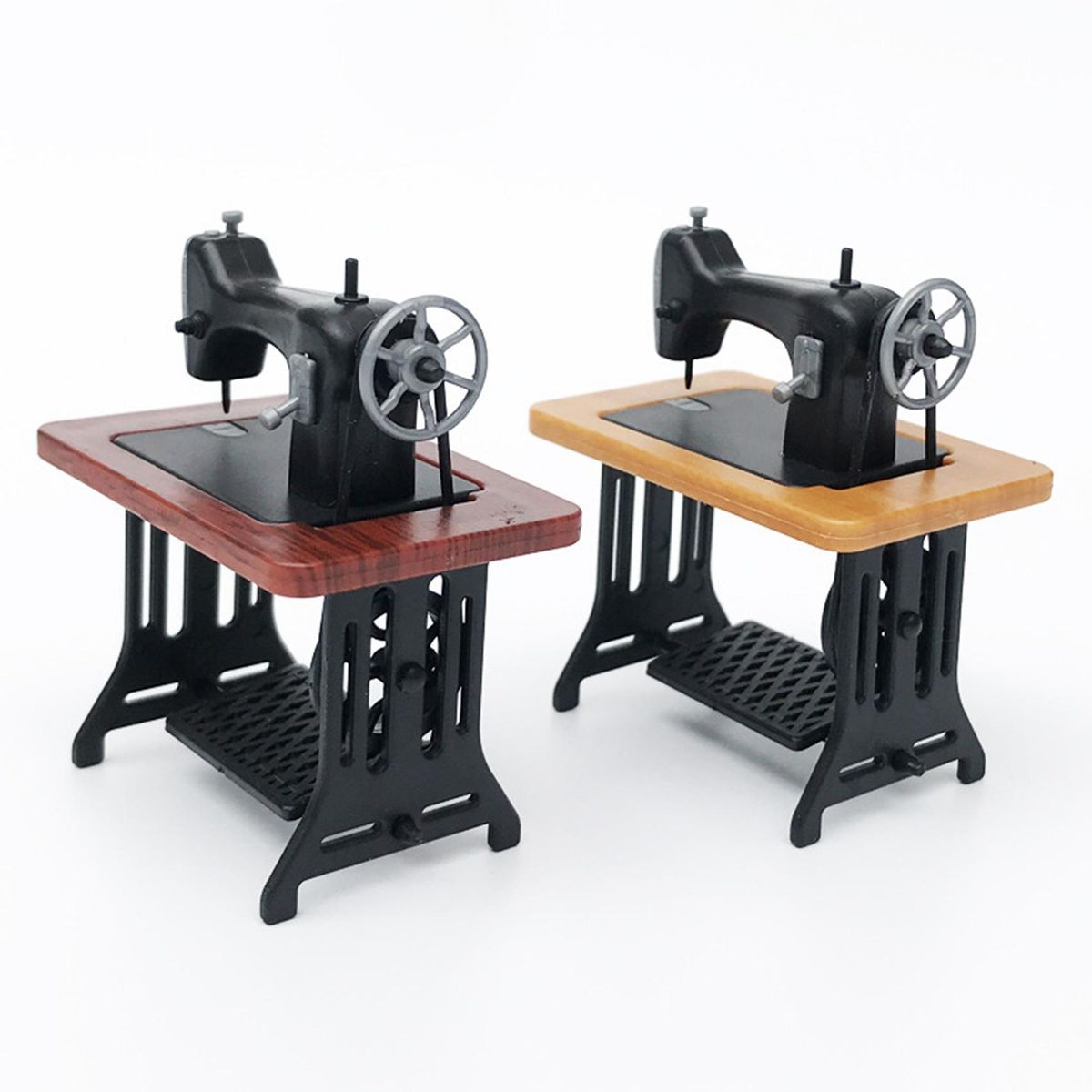 1/24 Doll House Miniature Furniture Sewing Machine Kids Dollhouse Decor Accessories for Dolls House Toys Yellow